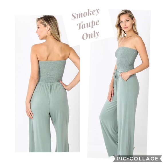 1 Left!! Smokey Taupe Strapless Jumper - Picture 3 of 4